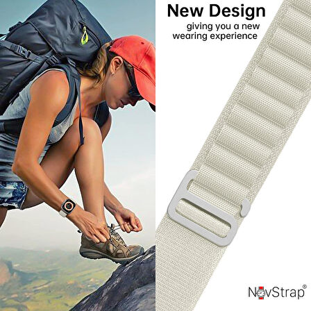 NovStrap Apple Watch Se 2022 40mm Uyumlu Kordon Alpine Loop Tasarım Kordon Kayış