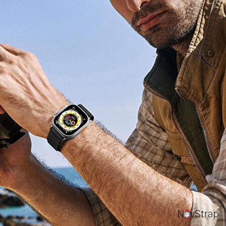 NovStrap Apple Watch Series 5 40mm Uyumlu Kordon Alpine Loop Tasarım Kordon Kayış