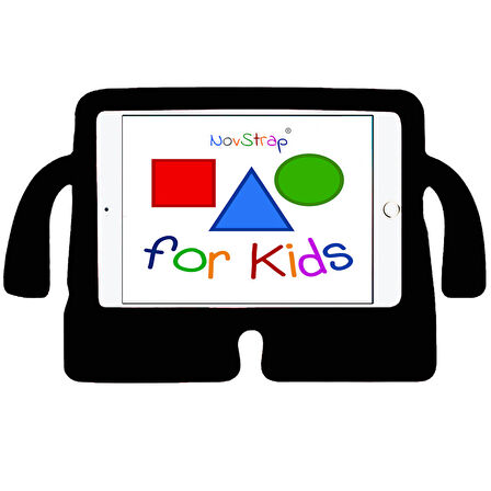 NovStrap Apple iPad Pro 11 2022 2021 2020 2 3 4 Nesil Uyumlu Kılıf Silikon Kollu Çocuk Tablet Kılıfı