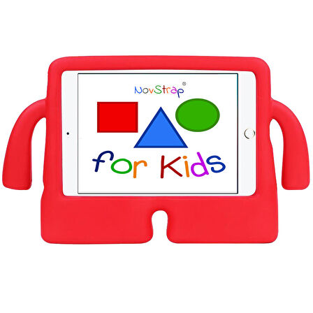NovStrap Apple iPad Pro 11 2022 2021 2020 2 3 4 Nesil Uyumlu Kılıf Silikon Kollu Çocuk Tablet Kılıfı