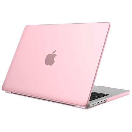 Apple Macbook Pro 2023 14 inç M2 Pro/Max A2779 Uyumlu Kılıf Sert Parlak Üst ve Alt Koruma Kapağı