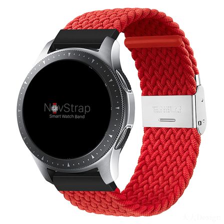 NovStrap Huawei Watch GT2 46mm ile Uyumlu Kordon Kayış (22mm) Flexible Elastik Örgü Kayış