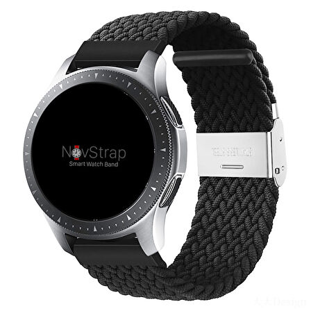NovStrap Huawei Watch GT3 Pro 46mm ile Uyumlu Kordon Kayış (22mm) Flexible Elastik Örgü Kayış
