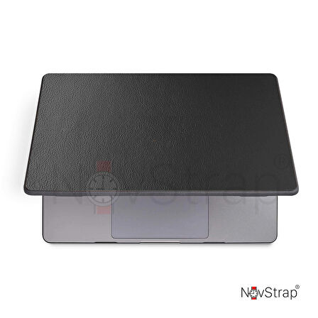 NovStrap Apple MacBook Air M2 Çip A2681 13.6 inç 2022 Uyumlu Kılıf Deri Desenli Rubber Mat Kapak