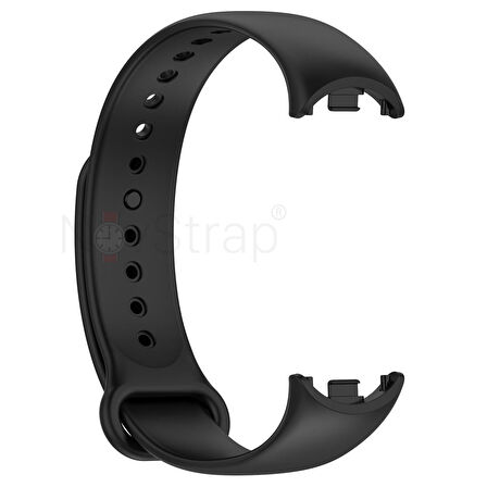 NovStrap Xiaomi Mi Band 8 Uyumlu Kordon 1-1 Tam Uyumlu Klasik Jel Silikon Miband 8 Kordon Kayış