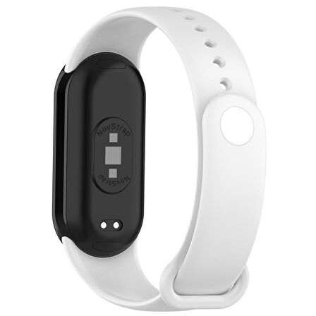 NovStrap Xiaomi Mi Band 8 Uyumlu Kordon 1-1 Tam Uyumlu Klasik Jel Silikon Miband 8 Kordon Kayış
