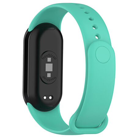 NovStrap Xiaomi Mi Band 8 Uyumlu Kordon 1-1 Tam Uyumlu Klasik Jel Silikon Miband 8 Kordon Kayış