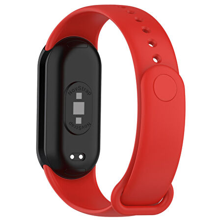 NovStrap Xiaomi Mi Band 8 Uyumlu Kordon 1-1 Tam Uyumlu Klasik Jel Silikon Miband 8 Kordon Kayış
