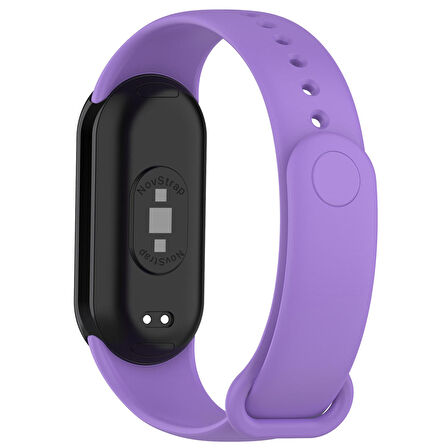 NovStrap Xiaomi Mi Band 8 Uyumlu Kordon 1-1 Tam Uyumlu Klasik Jel Silikon Miband 8 Kordon Kayış