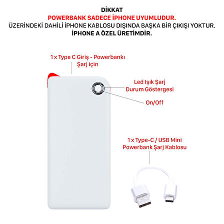 novstrap 10000 mAh Hızlı Şarj Powerbank