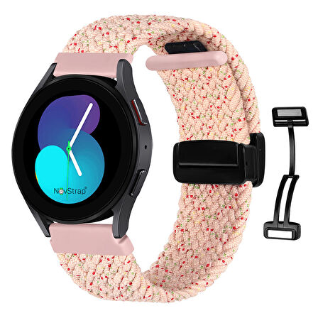 NovStrap Xiaomi Mi Watch Uyumlu Kordon Kayış (22mm) Flexible Örgü Magnet Tokalı Kordon