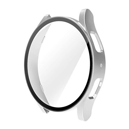 NovStrap Samsung Galaxy Watch 6 Seri 44mm ile Uyumlu Ekran Koruyucu Cam ve Kasa Koruyucu Sert PC