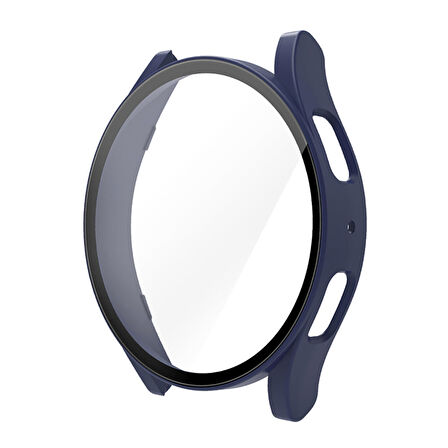 NovStrap Samsung Galaxy Watch 6 Seri 44mm ile Uyumlu Ekran Koruyucu Cam ve Kasa Koruyucu Sert PC