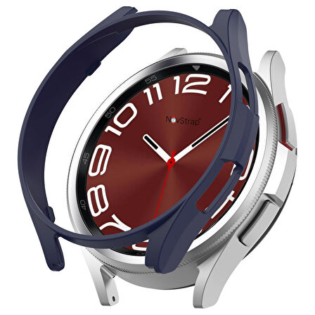 NovStrap Samsung Galaxy Watch 6 Classic 47mm ile Uyumlu Kılıf Camsız Kasa Koruyucu Sert PC