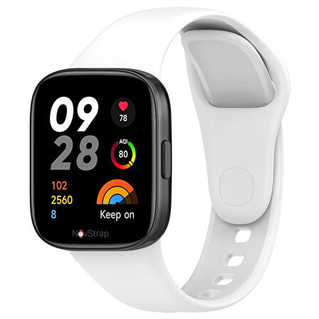 NovStrap Xiaomi Redmi Watch 3 ile Uyumlu Kordon Kayış Jel Yumuşak Silikon Kordon