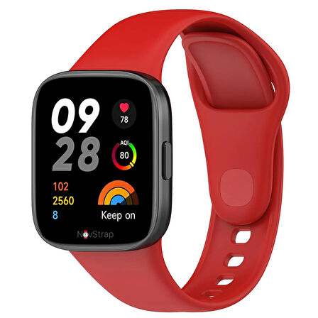 NovStrap Xiaomi Redmi Watch 3 ile Uyumlu Kordon Kayış Jel Yumuşak Silikon Kordon