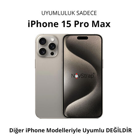 NovStrap Apple iPhone 15 Pro Max ile Uyumlu Ekran Koruyucu Parlak Şeffaf Seramik Nano Esnek Cam