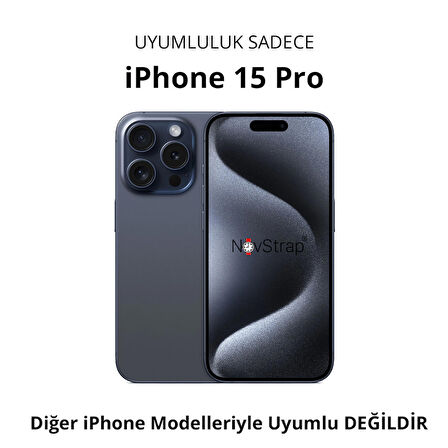 NovStrap Apple iPhone 15 Pro ile Uyumlu Ekran Koruyucu Mat Seramik Nano Esnek Cam