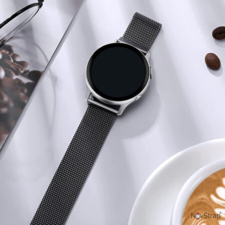 NovStrap Huawei Watch 3 4 Gt2e Gt2 Pro Gt3 Se Elite Gt3 Pro Gt4 46mm Uyumlu Kordon 22mm Metal Hasır