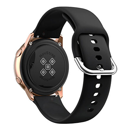 NovStrap Huawei Watch GT4 41mm ile Uyumlu Kordon (18mm Pimli) Yumuşak Jel Silikon Kordon Kayış