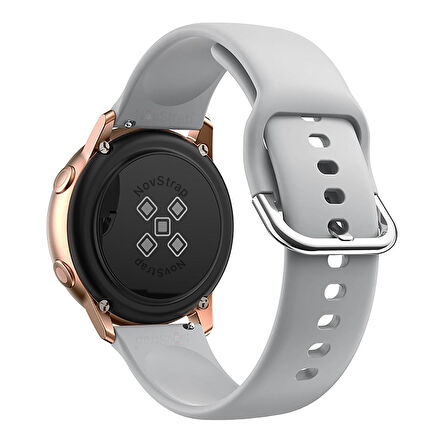 NovStrap Huawei Watch GT4 41mm ile Uyumlu Kordon (18mm Pimli) Yumuşak Jel Silikon Kordon Kayış