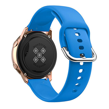 NovStrap Huawei Watch GT4 41mm ile Uyumlu Kordon (18mm Pimli) Yumuşak Jel Silikon Kordon Kayış