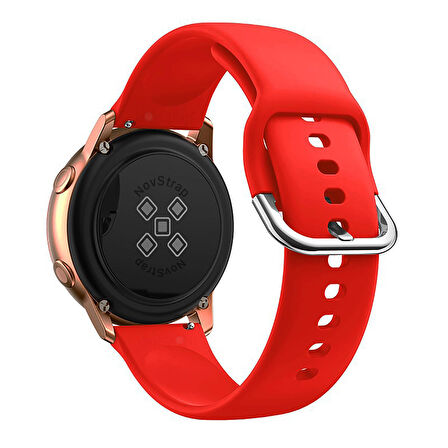 NovStrap Huawei Watch GT4 41mm ile Uyumlu Kordon (18mm Pimli) Yumuşak Jel Silikon Kordon Kayış
