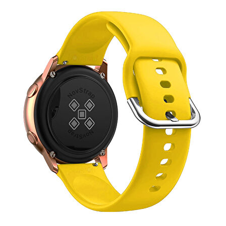 NovStrap Huawei Watch GT4 41mm ile Uyumlu Kordon (18mm Pimli) Yumuşak Jel Silikon Kordon Kayış