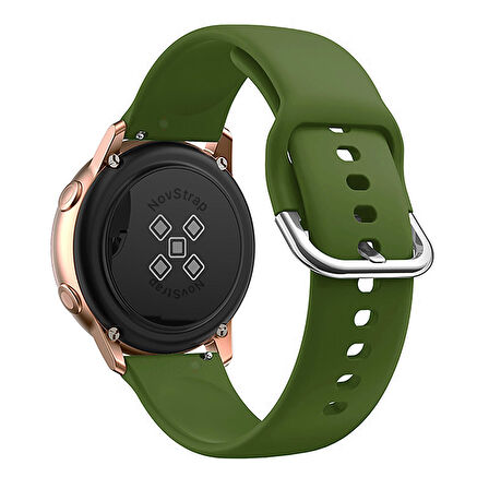 NovStrap Huawei Watch GT4 41mm ile Uyumlu Kordon (18mm Pimli) Yumuşak Jel Silikon Kordon Kayış