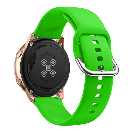 NovStrap Huawei Watch GT4 41mm ile Uyumlu Kordon (18mm Pimli) Yumuşak Jel Silikon Kordon Kayış