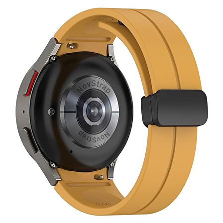 Samsung Galaxy Watch 4 5 Pro 6 40 42 43 44 45 46 47 Mm Uyumlu Kordon Magnet Tokalı Silikon Kayış
