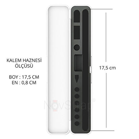 NovStrap Dokunmatik Kalem Koruma Kutusu Tüm Tablet Kalemleri ve Apple Pencil 1/2/Usb C İle Uyumlu