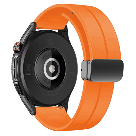 Huawei Watch Gt4 46mm Gt3 46mm Gt3 Pro Gt3 Se Elite Gt2 46mm Gt2e Uyumlu Kordon Silikon Magnet Toka