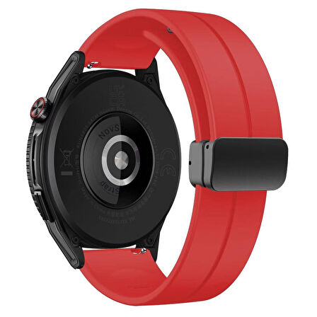 Huawei Watch Gt4 46mm Gt3 46mm Gt3 Pro Gt3 Se Elite Gt2 46mm Gt2e Uyumlu Kordon Silikon Magnet Toka