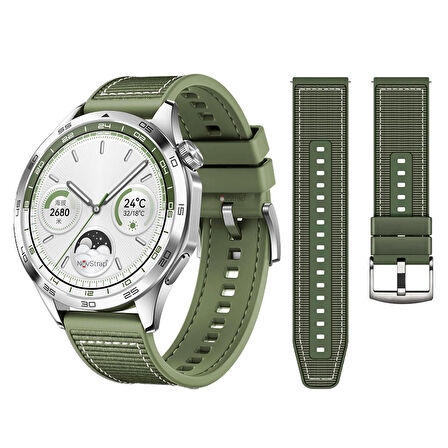 NovStrap Haylou Solar Lite-Watch 2 Pro-Ls05 ile Uyumlu Kordon Kayış (22mm) Lansman Silikon Kayış