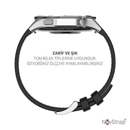 NovStrap Haylou Rs4 Plus-Rs4-Ls02 ile Uyumlu Kordon (20mm) Lansman Kumaş Silikon Çift Katman Kayış