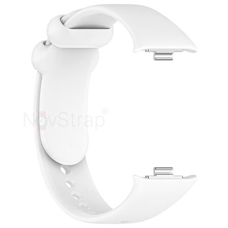NovStrap Xiaomi Redmi Watch 4 ile Uyumlu Kordon Kayış Yumuşak Silikon Klasik Kordon