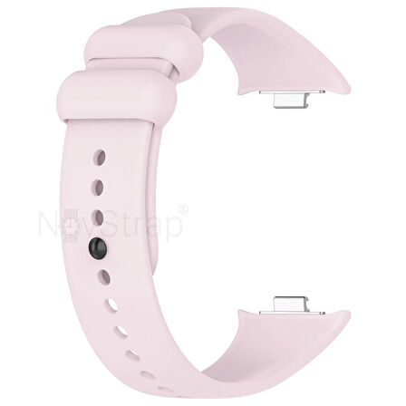 NovStrap Xiaomi Redmi Watch 4 ile Uyumlu Kordon Kayış Yumuşak Silikon Klasik Kordon