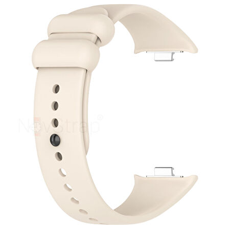 NovStrap Xiaomi Redmi Watch 4 ile Uyumlu Kordon Kayış Yumuşak Silikon Klasik Kordon