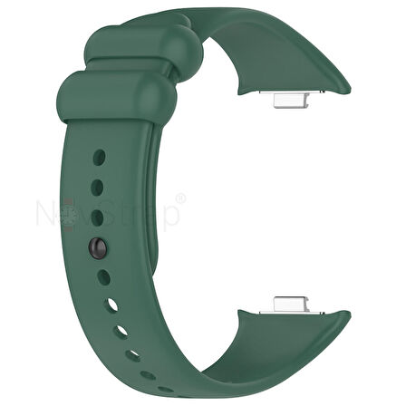 NovStrap Xiaomi Redmi Watch 4 ile Uyumlu Kordon Kayış Yumuşak Silikon Klasik Kordon