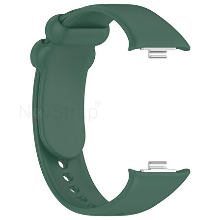 NovStrap Xiaomi Redmi Watch 4 ile Uyumlu Kordon Kayış Yumuşak Silikon Klasik Kordon