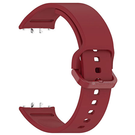 NovStrap Samsung Galaxy Fit 3 ile Uyumlu Kordon Kayış Yumuşak Silikon Klasik Kordon