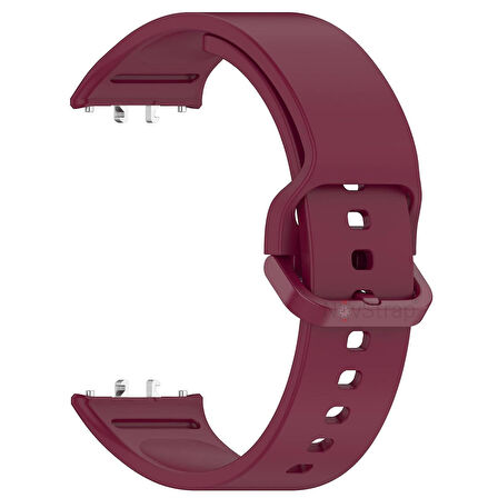 NovStrap Samsung Galaxy Fit 3 ile Uyumlu Kordon Kayış Yumuşak Silikon Klasik Kordon