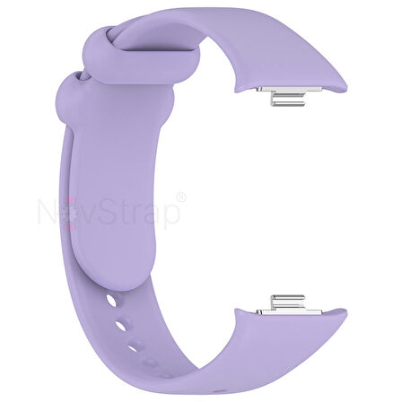 NovStrap Xiaomi Mi Band 8 Pro ile Uyumlu Kordon Kayış Yumuşak Silikon Klasik Kordon