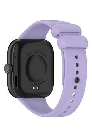 NovStrap Xiaomi Mi Band 8 Pro ile Uyumlu Kordon Kayış Yumuşak Silikon Klasik Kordon