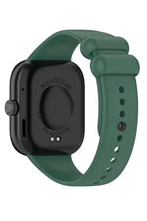 NovStrap Xiaomi Mi Band 8 Pro ile Uyumlu Kordon Kayış Yumuşak Silikon Klasik Kordon