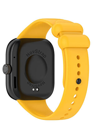 NovStrap Xiaomi Mi Band 8 Pro ile Uyumlu Kordon Kayış Yumuşak Silikon Klasik Kordon