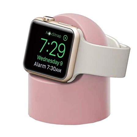 NovStrap Apple Watch Tüm Seriler ile Uyumlu Masaüstü Şarj Standı Silikon Dock