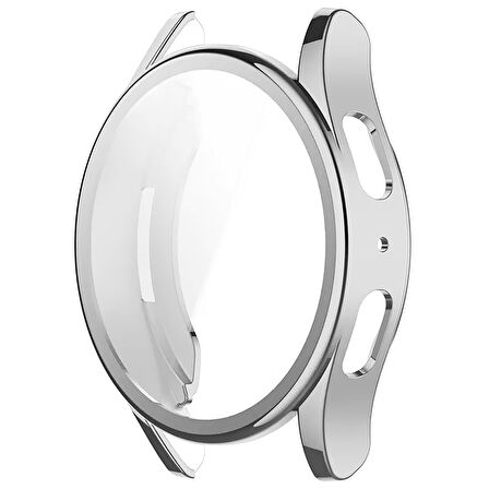 NovStrap Samsung Galaxy Watch 7 44mm ile Uyumlu Kasa ve Ekran Koruyucu TPU Yumuşak Silikon Kılıf