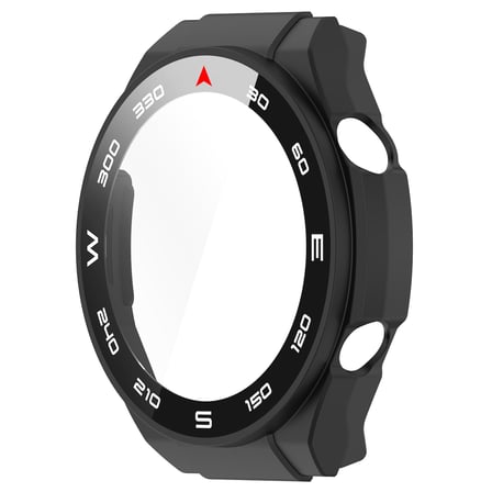 NovStrap Huawei Watch Ultimate ile Uyumlu Ekran Koruyucu Cam ve Kasa Koruyucu Kılıf Sert Pc
